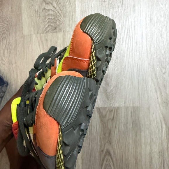 adidas Neon Orange and Yellow Athletic Sneakers - Picture 7 of 8